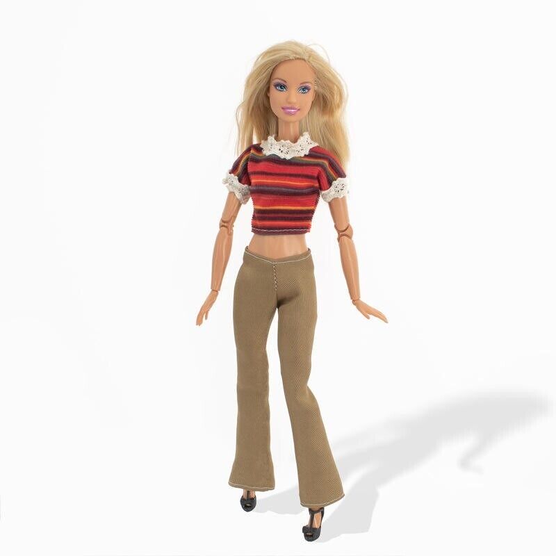 Premium Designer Black Fashion Clothes Set for 11.5" Doll Outfits TOPS&BOTTOMS