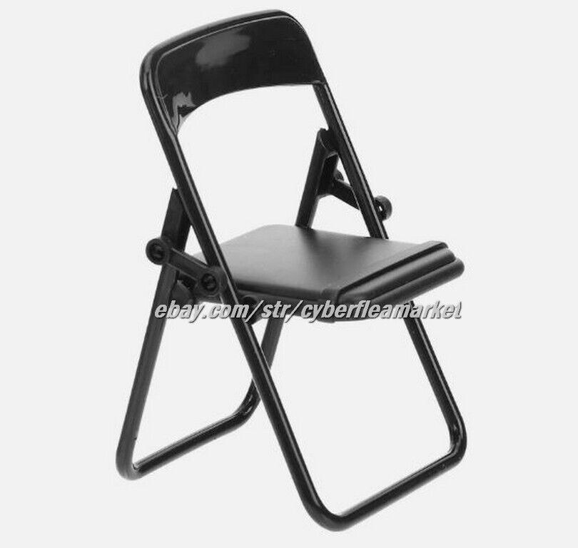 4pcs Mini Folding Chairs Cell Phone Stand