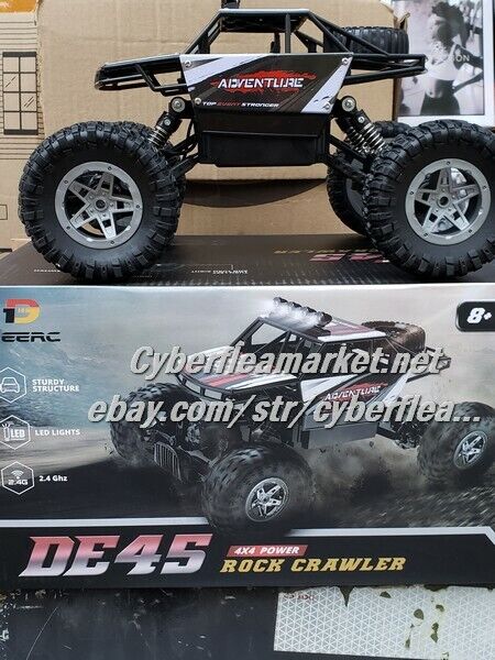 RC Monster Truck | 1:14 Off Road Remote Control Rock Crawler Car 4WD Dual Motors