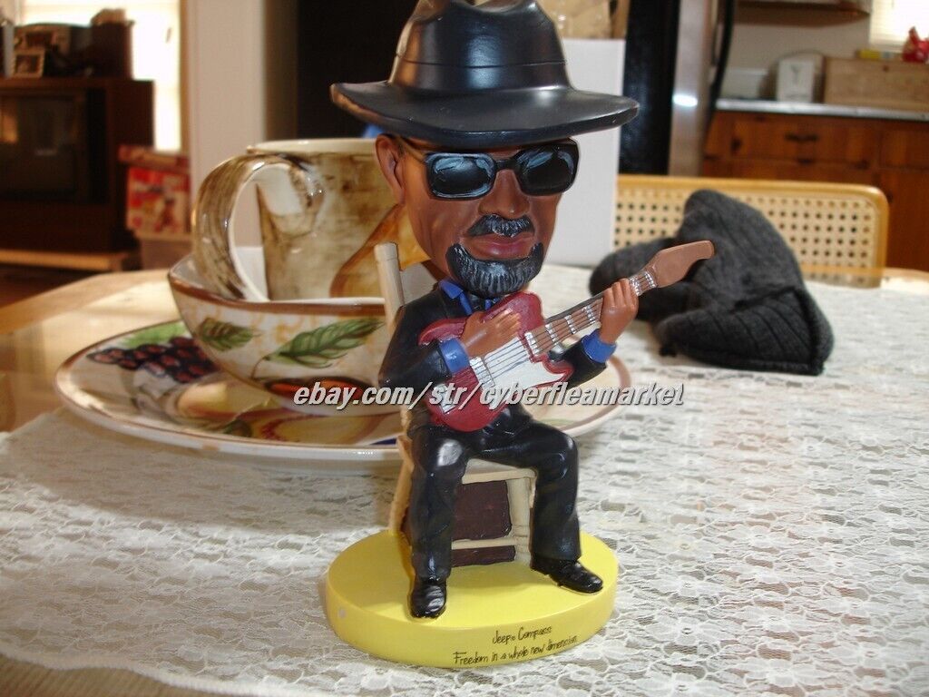 Jeep Compass Bobblehead Blues Man Adventure Outdoors Marketing Campaign New