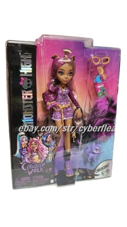 Monster High CLAWDEEN WOLF w/Crescent Pet Fashion Doll