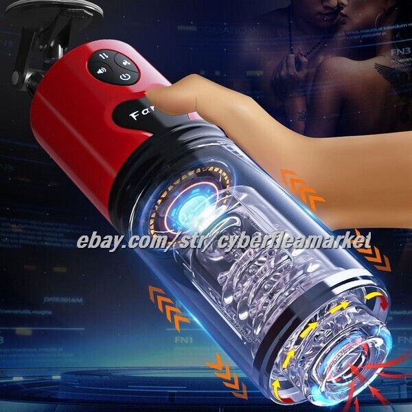 Male Masturbators Automatic HandsFree Telescopic Cup Stroker Men Sex Toy