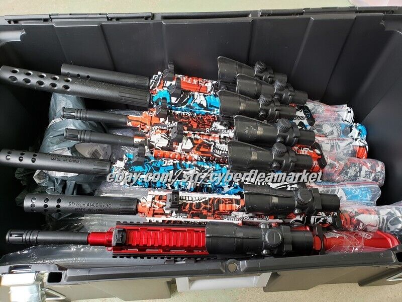 RED M416 & Scorpion Gel Blasters🔥🔥 LARGE SIZE RAPID FIRE!