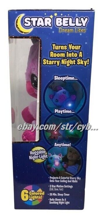 Ontel Star Belly Dream Lites Stuffed Animal Night Light Magical Pink Unicorn