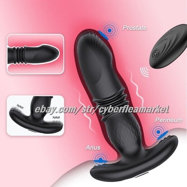 Vibrating Thrusting Massager Vibrator Dildo Anal Butt Plug Sex Toys