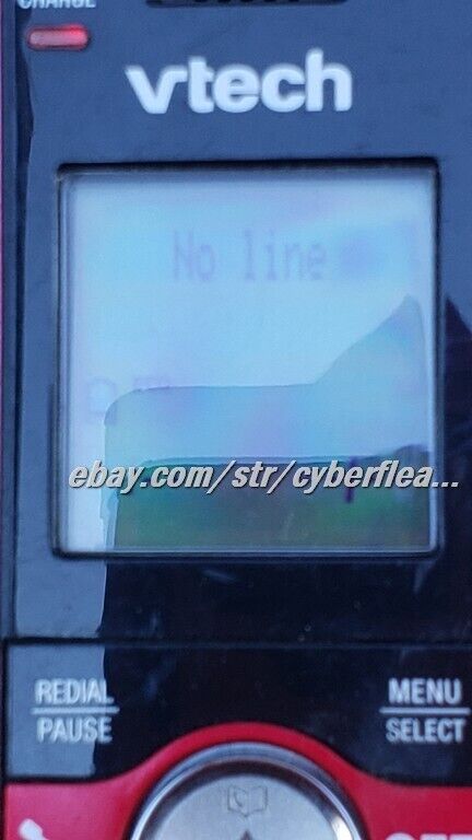 VTech VG101 DECT 6.0 Cordless Phone for Home RED with Backlit Display