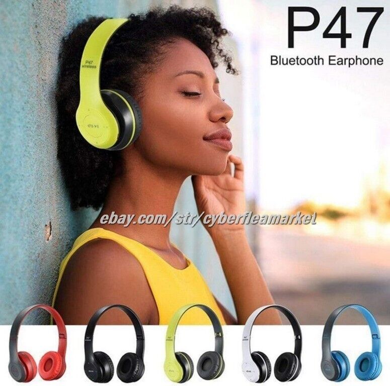 Adjustable P47 Wireless Headphones for Travel, Gym, and Outdoors