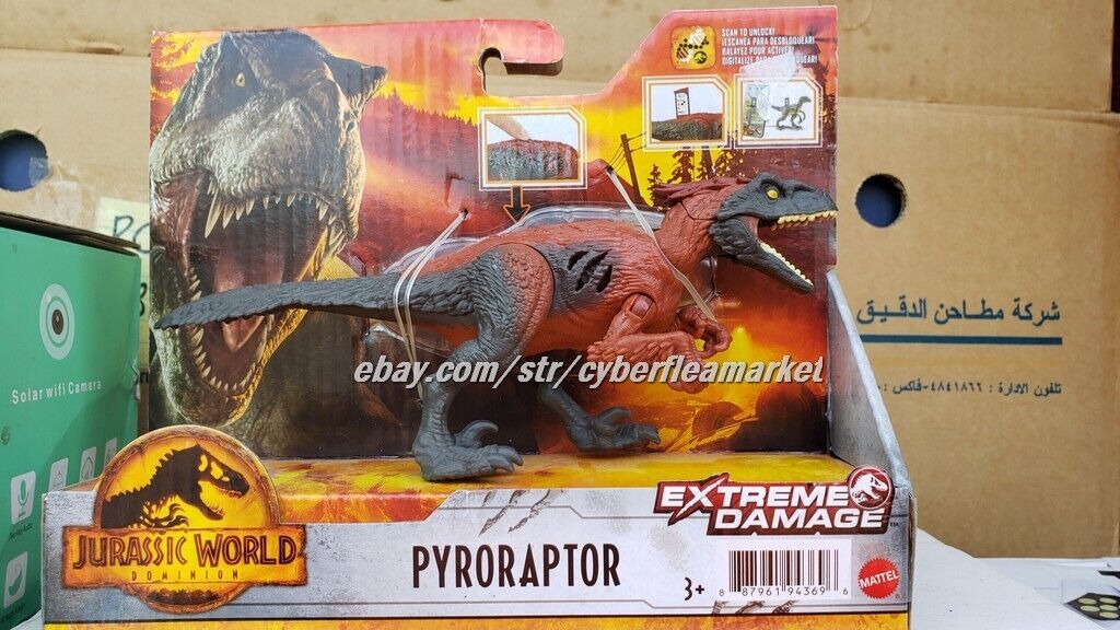 Jurassic World Dominion Extreme Damage Dinosaurs Pyroraptor & Atrociraptor NEW