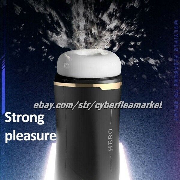 Male Masturbaters Automatic Handsfree Sucking Cup Telescopic Stroker Men Sex Toy