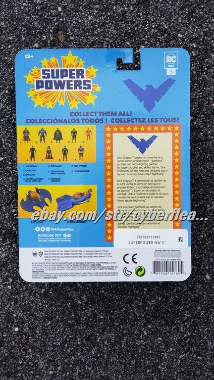 DC - Super Powers - Green Lantern/Wonder Woman/Night Wing/ Justice League - NEW