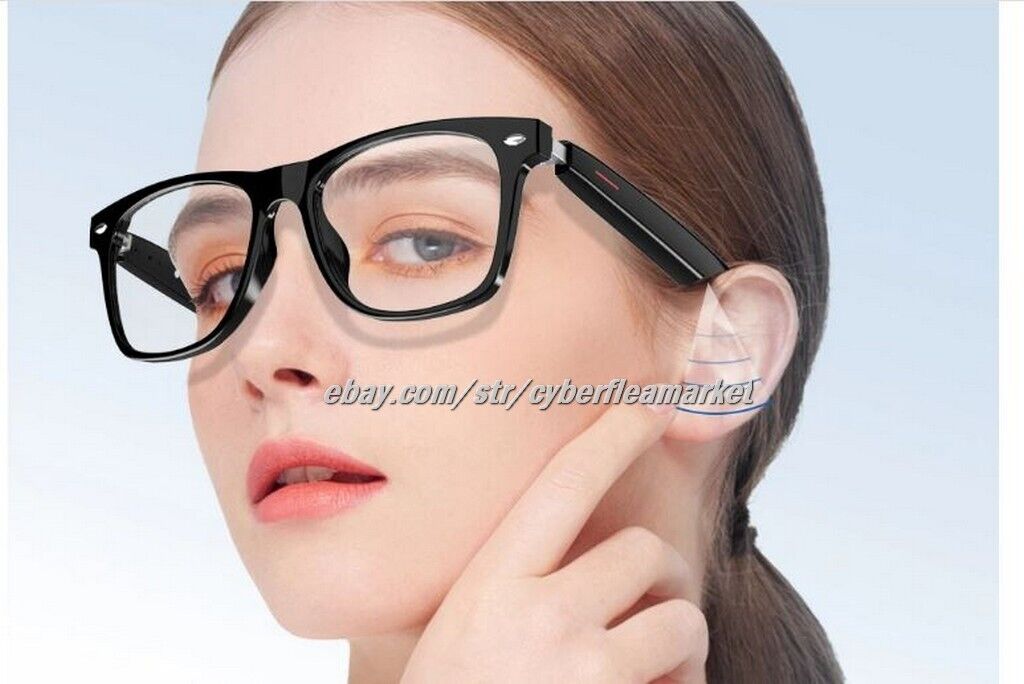 Smart Glasses Wireless Bluetooth 5.0 Headset Music Earphones with REMOTE PHOTO