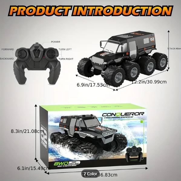 8 Wheel Drive RC Armored Amphibious Car