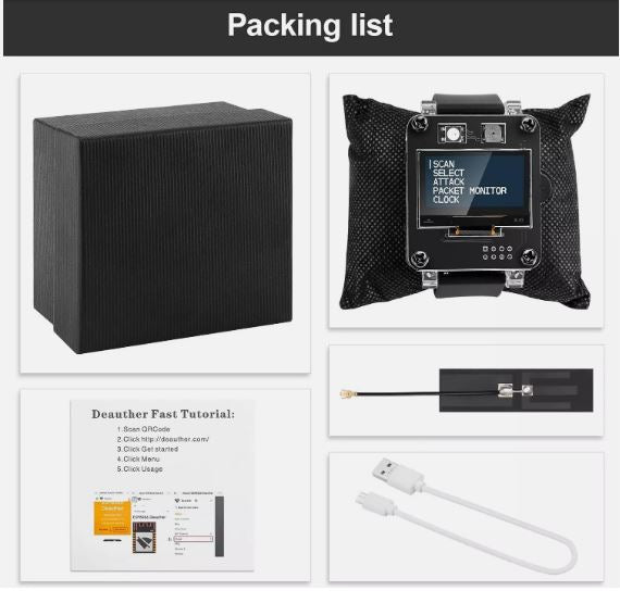 DSTIKE Deauther Watch Security Tester to test WIFI Networks