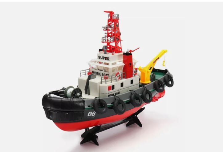 RC Henglong 3810 2.4G RTR Seaport Tug Boat With Lights & WORKING WATER HOSE