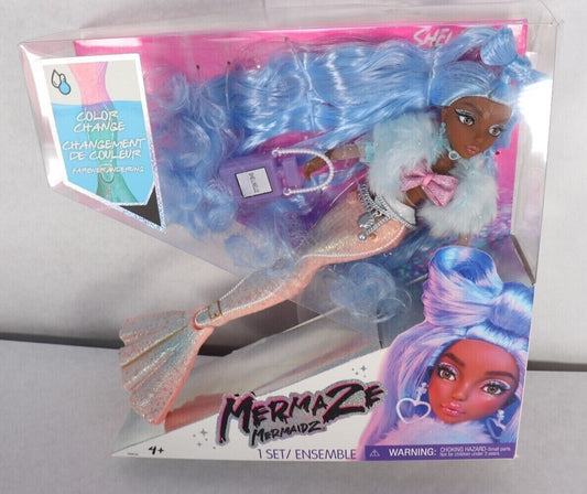 NEW Mermaze Mermaidz Color Change Shellnelle Mermaid Fashion Doll & Accessories