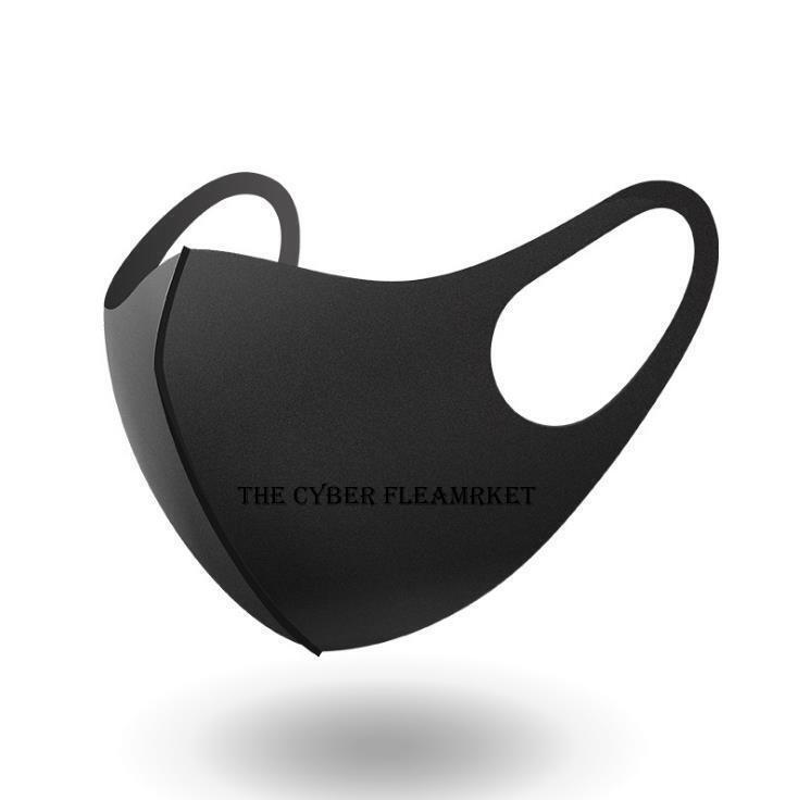 LIGHTWEIGHT REUSABLE WASHABLE 10 PACK FACE MASK - BLACK, BLUE, PINK, WHITE, GREY