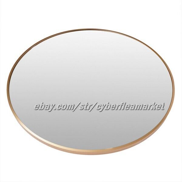 White Circle Wall Mirror 32 Inch Round For Entryways Washrooms & ANY AREA