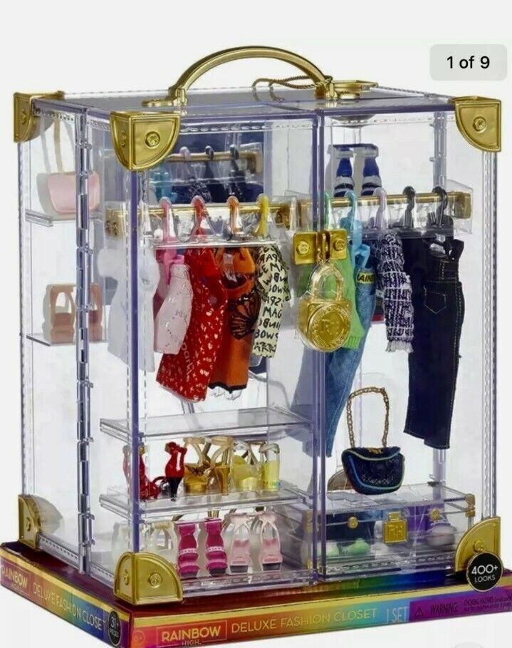 MGA Rainbow High Marisa Golding- Robin Sterling- Ayesha Sterling- Deluxe Closet