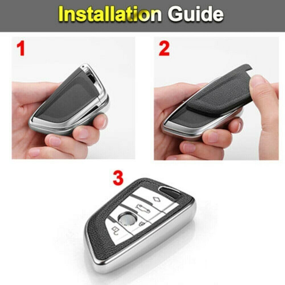 Key Fob Cover Case Car Remote Blue For BMW X1 X5 X6 5 7 Series