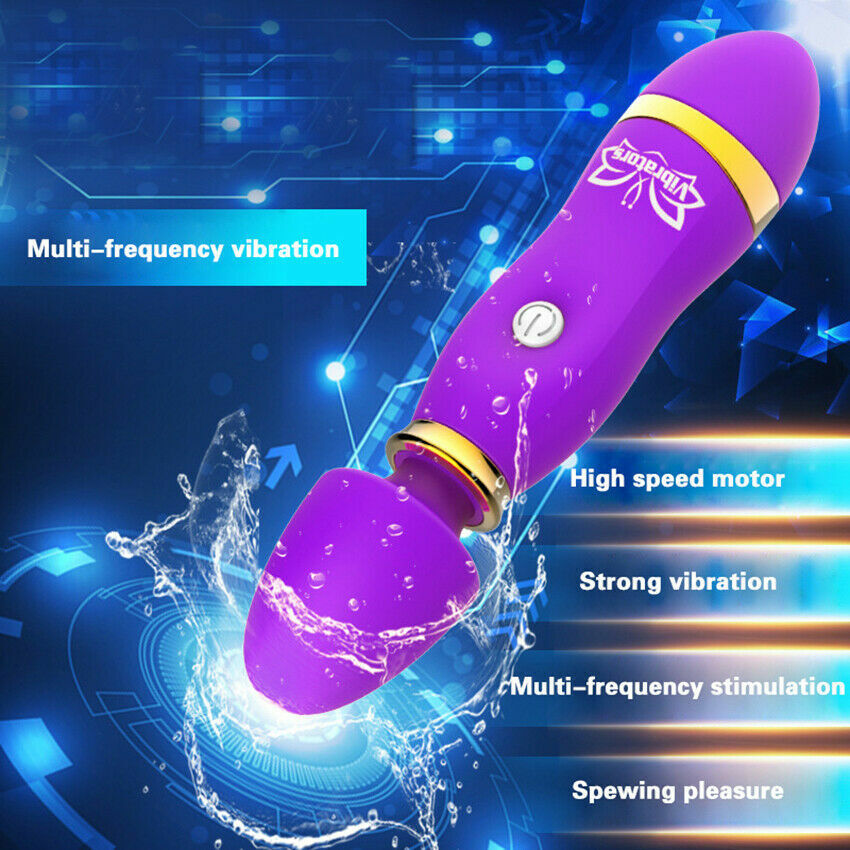 Cordless Wand Massager Rechargeable Handheld Wireless Waterproof Full Body Magic