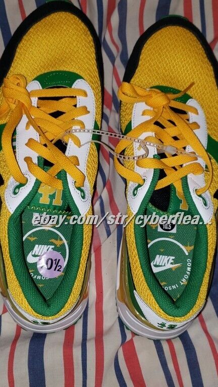 Nike Air Max SYSTM Yellow Green Oregon Ducks Sneakers DZ7738-700 Men's Size 10.5
