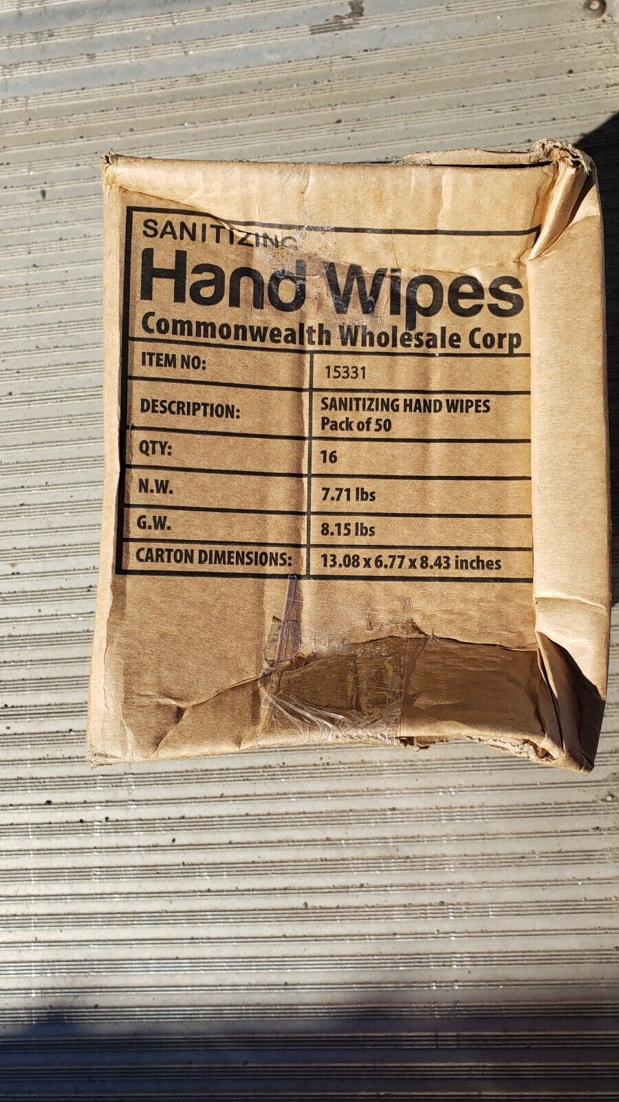 ALOEl wet Sanitizer Wipes 16 PACKS of 50 (800 Wipe)