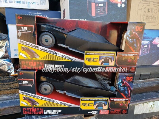 New DC THE BATMAN 1:15 Turbo Boost BATMOBILE RC Car Wheelie Action SPIN MASTER