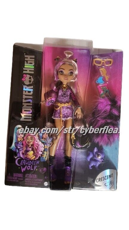 Monster High CLAWDEEN WOLF w/Crescent Pet Fashion Doll