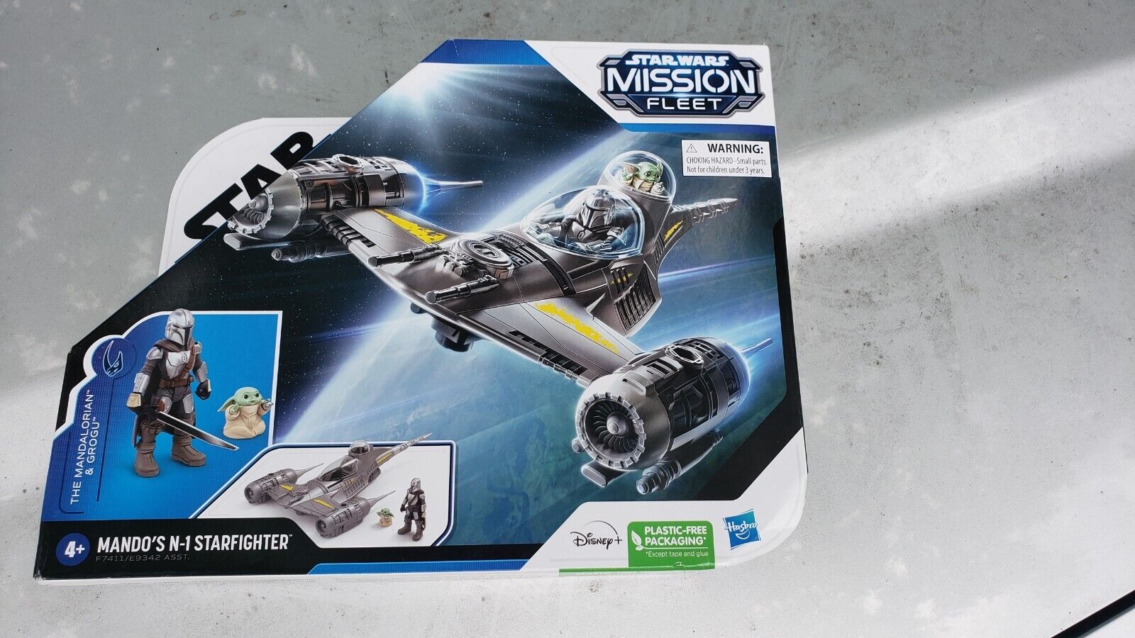 NEW STAR WARS Mission Fleet Mando's N1 Starfighter Grogu & Mandalorian Figure