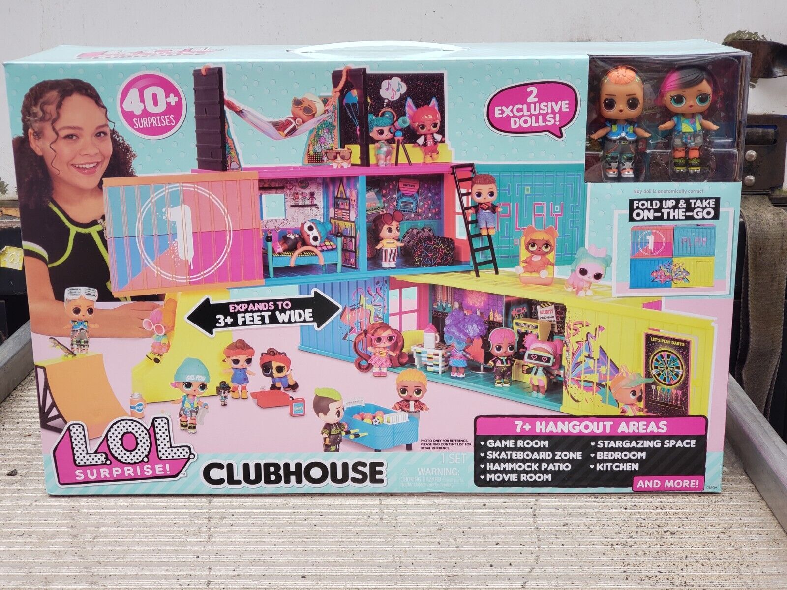 LOL Surprise Clubhouse Playset with 40+ Surprises and 2 Exclusives Dolls 
