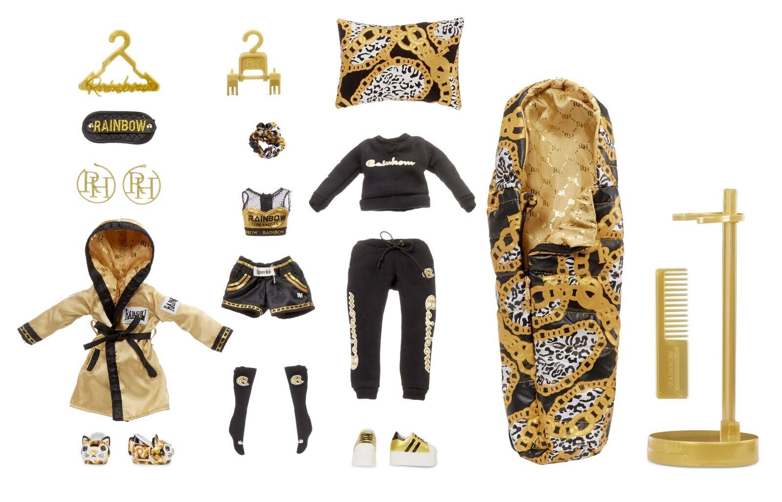 MGA Rainbow High Marisa Golding- Robin Sterling- Ayesha Sterling- Deluxe Closet