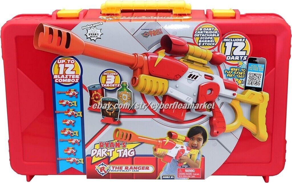 NEW - Ryan's Dart Tag - The Ranger Build'n'Blast Case SEALED - RED