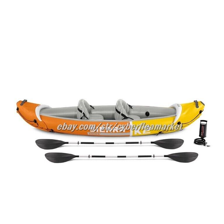 Intex Sierra K2 Inflatable Kayak Oars Hi-Output Pump Carry Bag Free Shipping