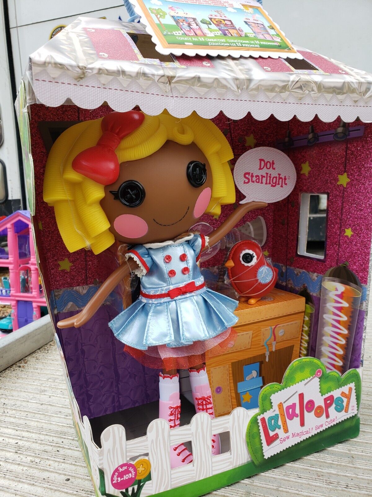 New Lalaloopsy Dot Starlight Full Size Doll w/ Pet Bird 10th Anniversary 2021