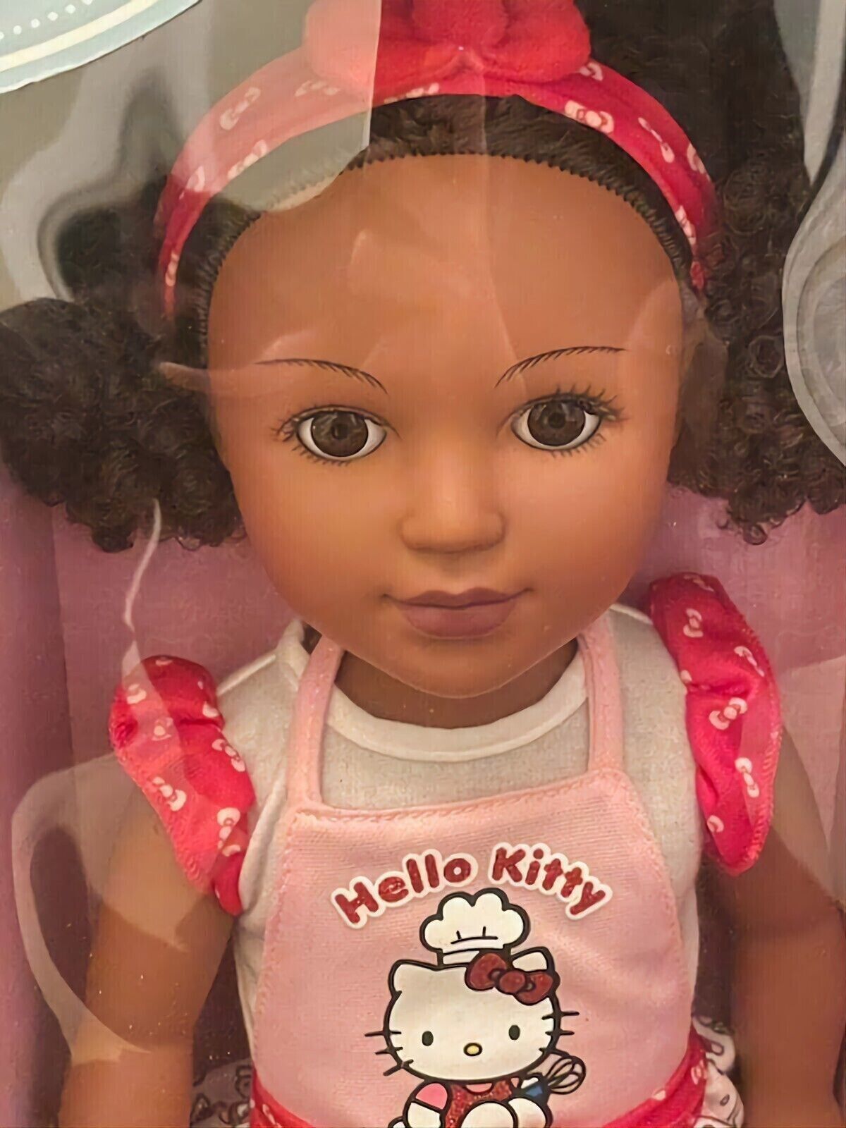 My Life As 18 inch Poseable Black Hello Kitty Baker Doll with Dark Brown Hair