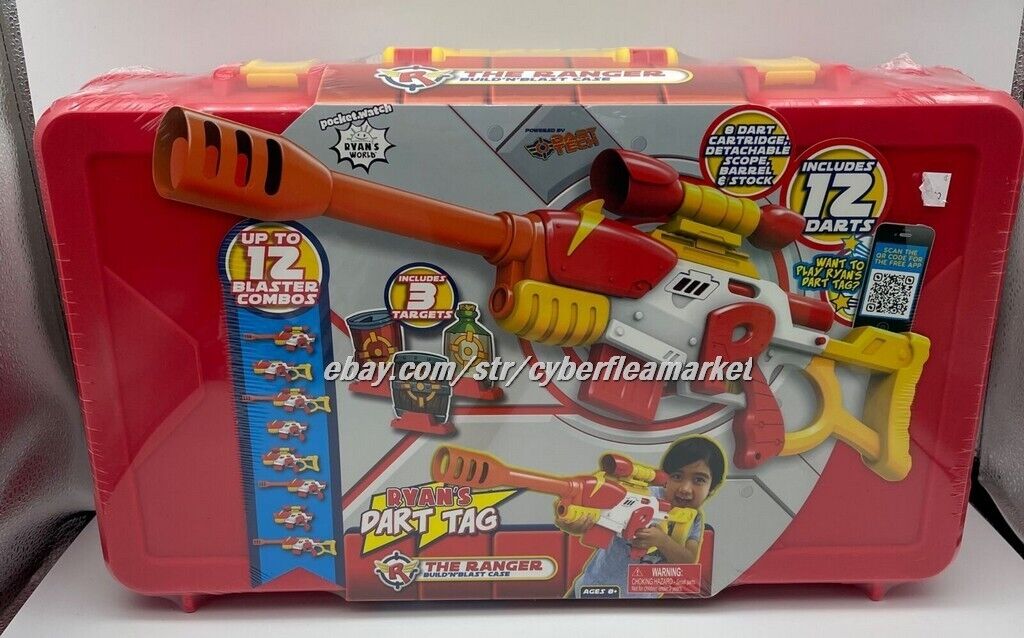 NEW - Ryan's Dart Tag - The Ranger Build'n'Blast Case SEALED - RED