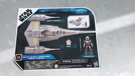 NEW STAR WARS Mission Fleet Mando's N1 Starfighter Grogu & Mandalorian Figure