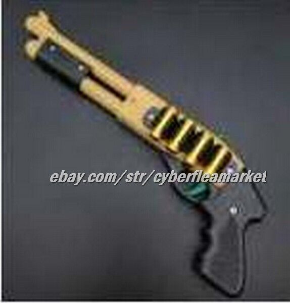 Rubber Band Gun & Mini Metal Folding 6 Shot & Shotgun Keychain