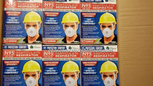 ECO SOLUTIONS - N95 Disposable Particulate Respirator Mask w/ cool flow