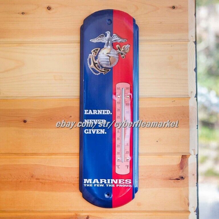 MARINE CORPS Officially licensed outdoor thermometer.  Dress version.