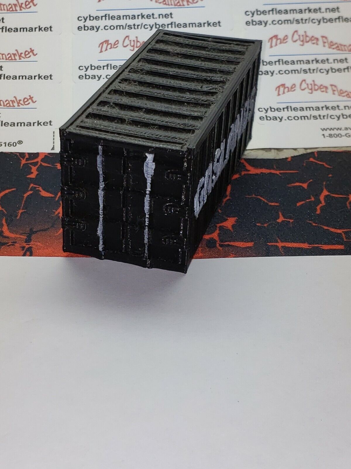 20 ft. HO scale GASLAND cargo container 3D printed SET OF 2 -BLACK