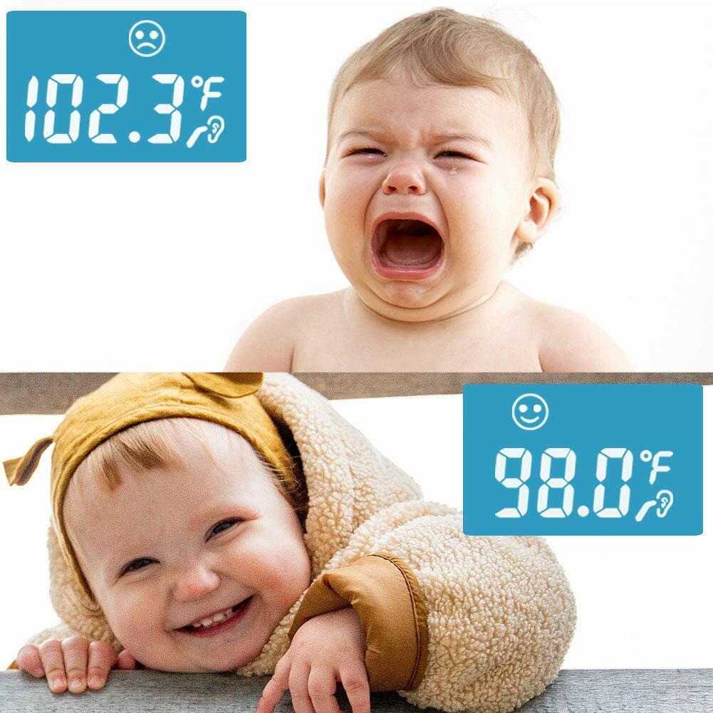Ear & Forehed Digital Infared C&F Adjustable Thermometer - 1 sec measurement