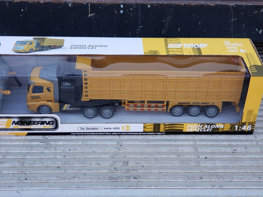 RC Semi  Construction Truck & Trailer 14 Inch 2.4Ghz Fast Speed 1:46 Scale
