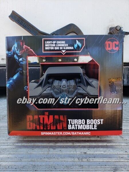 New DC THE BATMAN 1:15 Turbo Boost BATMOBILE RC Car Wheelie Action SPIN MASTER