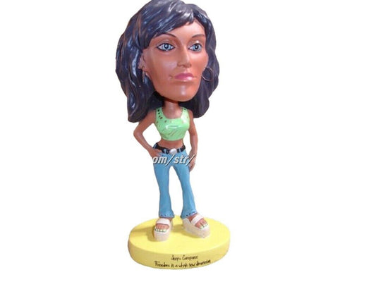 Jeep Compass Bobblehead Female Adventure Outdoors Marketing Campaign New In Box