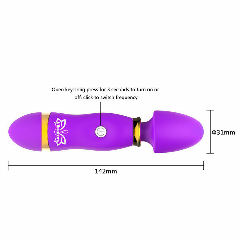Cordless Wand Massager Rechargeable Handheld Wireless Waterproof Full Body Magic