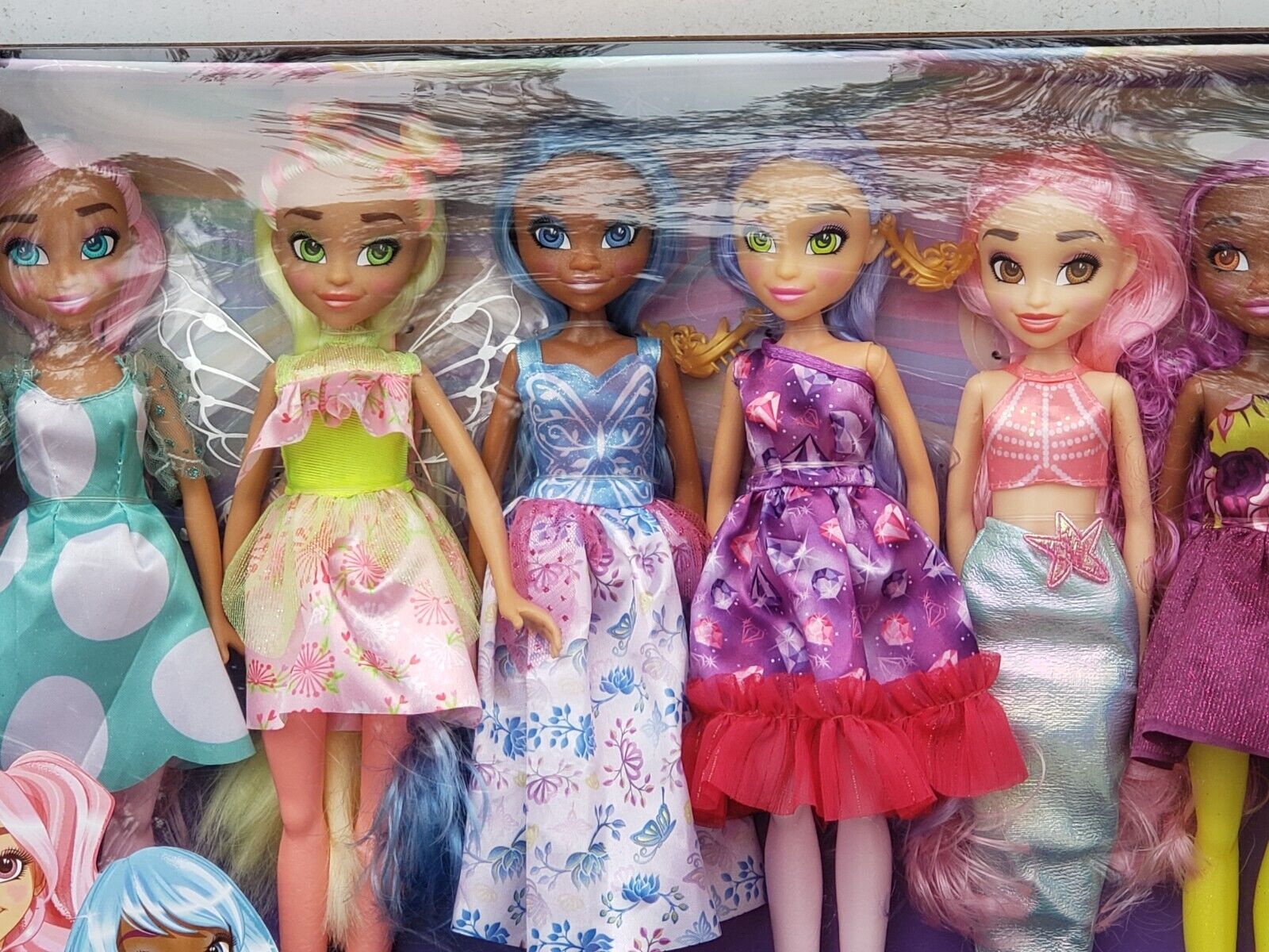 Hairmazing Fantasy Fashion Dolls 7-Pack, Kids Toys for Ages 3 Up