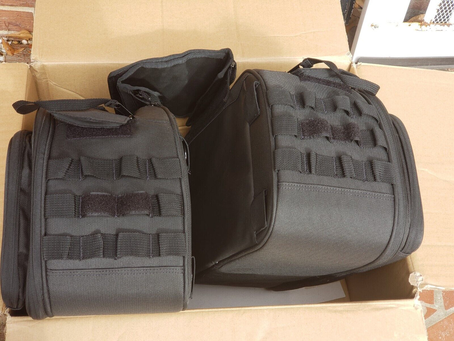 KURYAKYN Momentum Outrider Saddlebags BLACK Motorcycle bag 5209