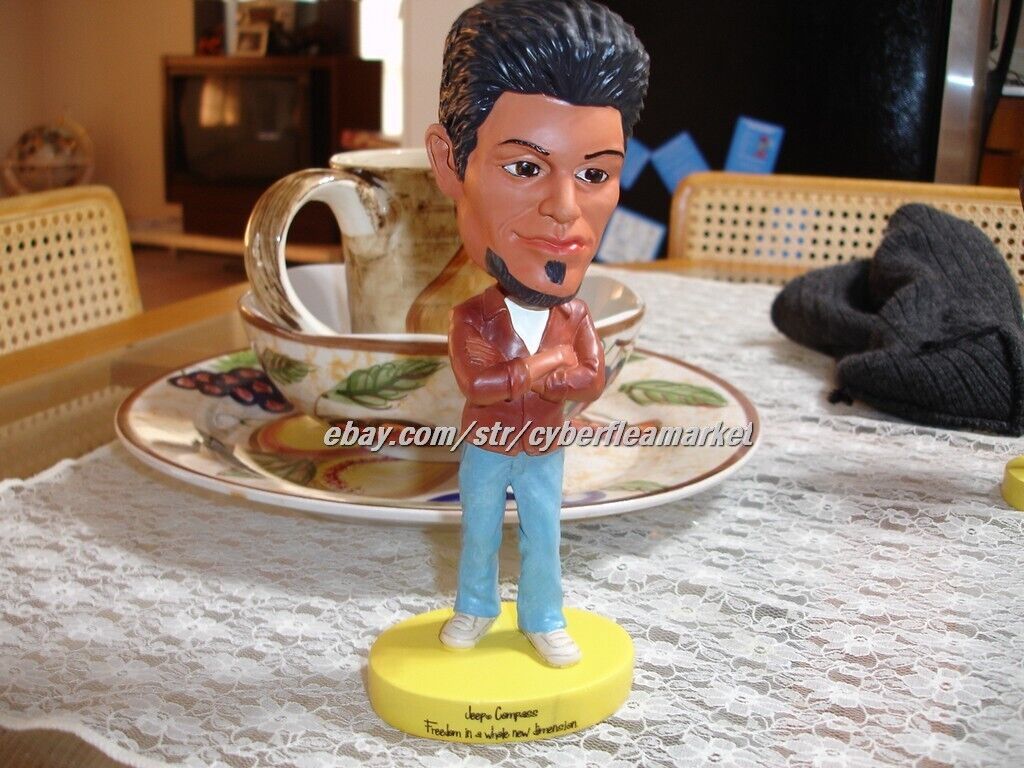 Jeep Compass Bobblehead COOL GUY Adventure Outdoors Marketing Campaign New