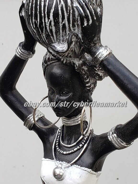 Hand painted African American Ceramic Women